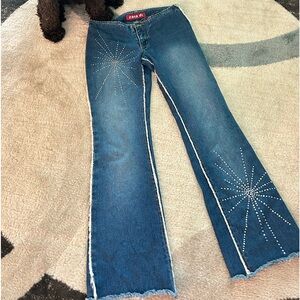 Very rare Vintage Zana Di Y2K low waist denim jeans